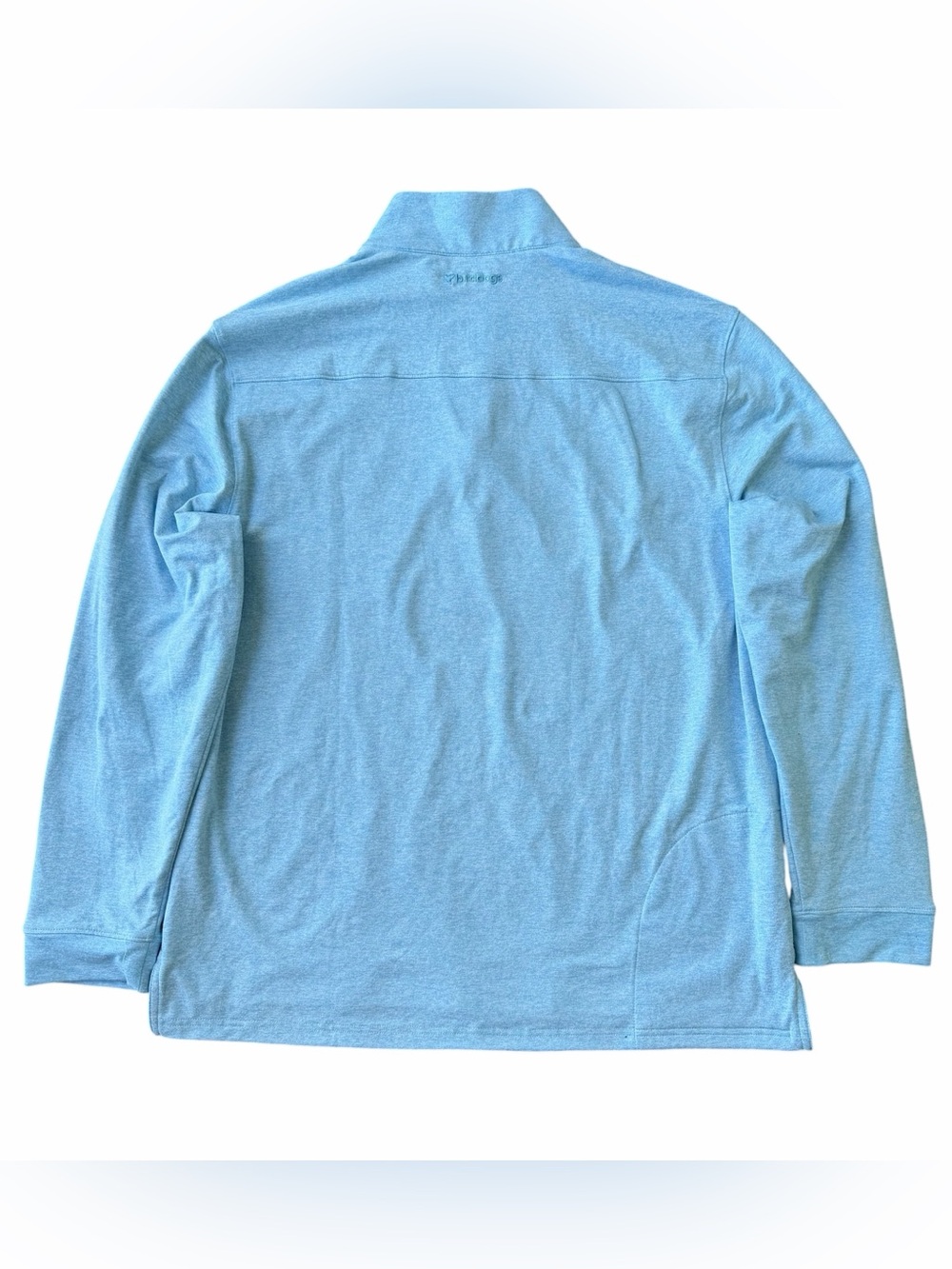 Birddogs Light Blue Heather Performance 1/4 Zip Golf Pullover Men’s Size XL - Picture 3 of 11
